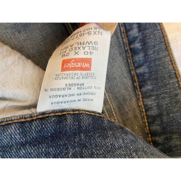 Wrangler 4way flex 40x30” advance comfort denim jeans New relaxed fit - Picture 5 of 6